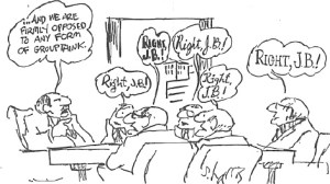 Group-think rules…