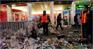 Now the cleanup begins…